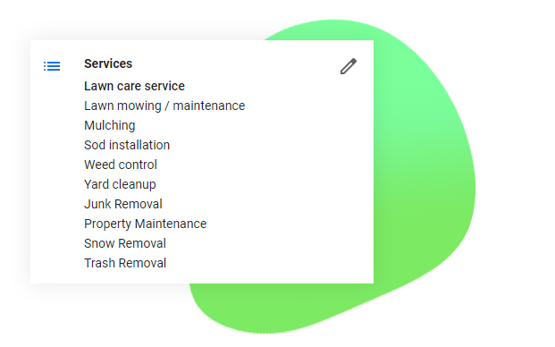 Case study's services offered